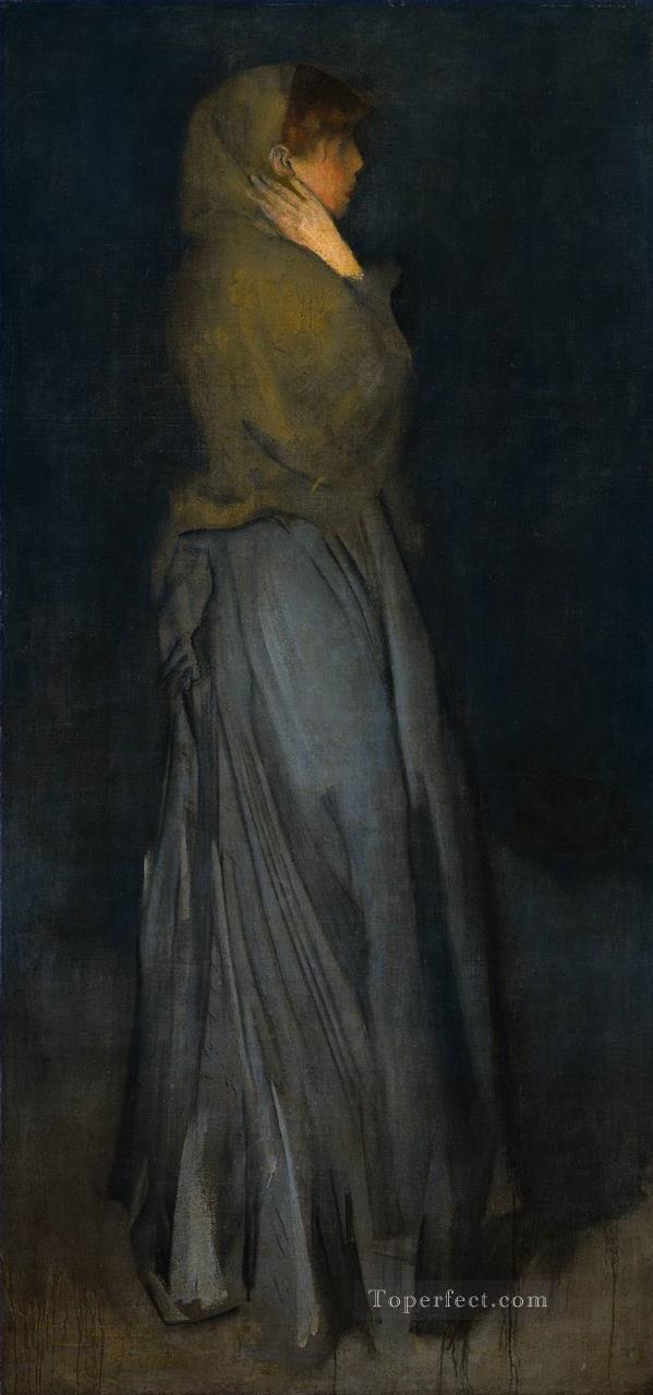 Arrangement in Yellow and Grey Effie Deans James Abbott McNeill Whistler Oil Paintings